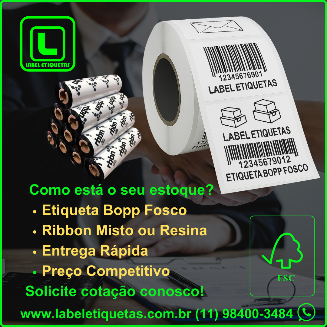 ETIQUETA BOPP FOSCO